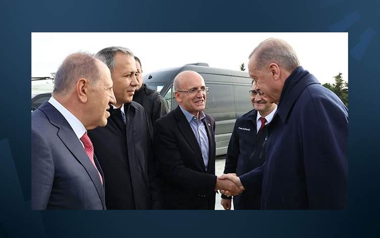 Eski Maliye Bakanı Mehmet Şimşek ve Erdoğan bir arada